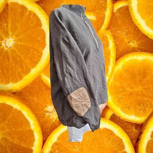 Woolrich Quarter Zip Pullover Sweatshirt‎ Elbow Patches Casual Athletic Wear L